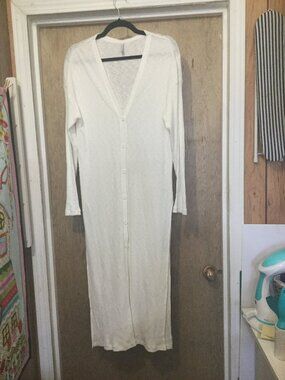 Z Supply long line button front cardigan with slits in the sides size L 22" p2p